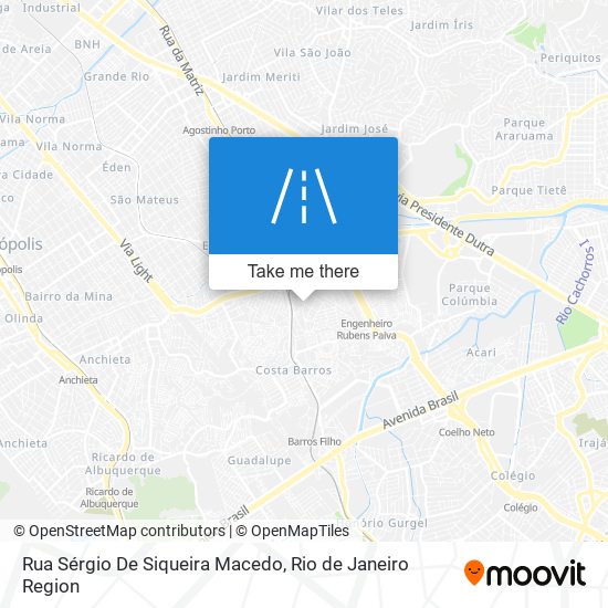 Rua Sérgio De Siqueira Macedo map