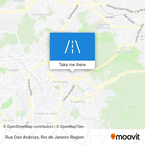 Rua Das Acácias map