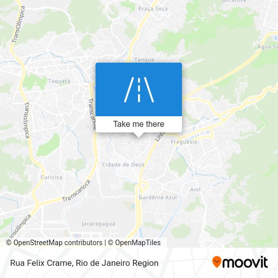 Rua Felix Crame map