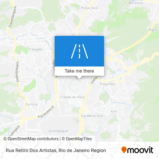 Rua Retiro Dos Artistas map