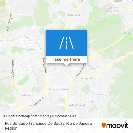 Mapa Rua Soldado Francisco De Souza