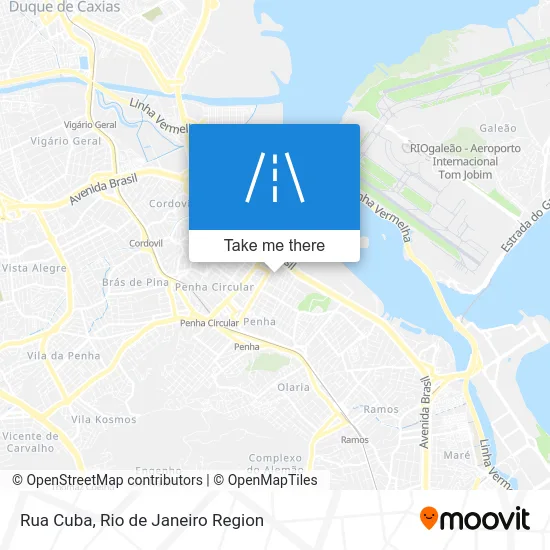 Rua Cuba map