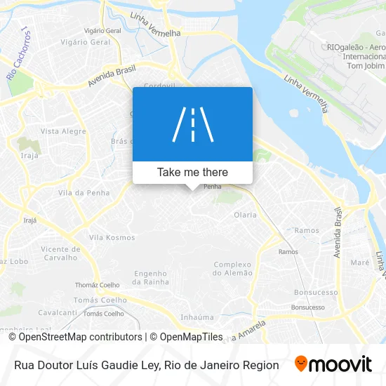 Rua Doutor Luís Gaudie Ley map