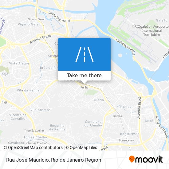 Rua José Maurício map