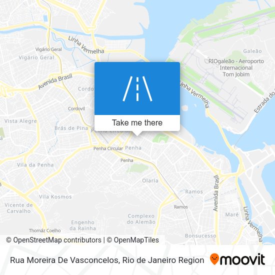 Rua Moreira De Vasconcelos map