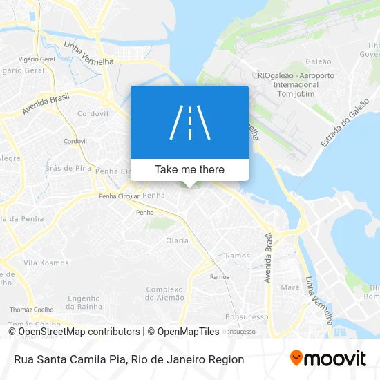 Rua Santa Camila Pia map