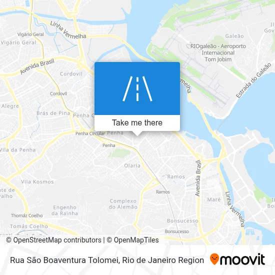 Rua São Boaventura Tolomei map