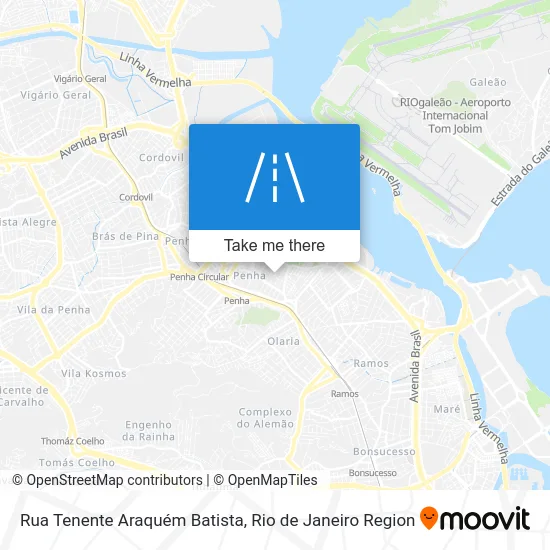 Rua Tenente Araquém Batista map
