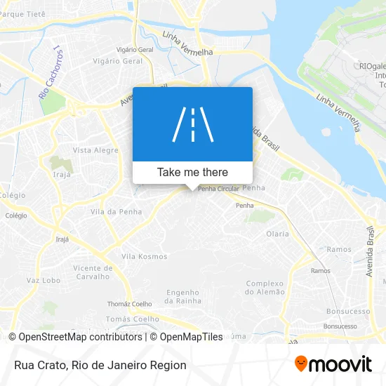 Rua Crato map