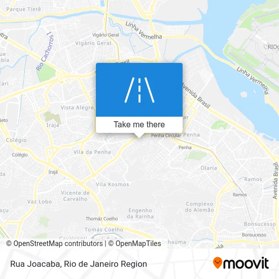 Rua Joacaba map