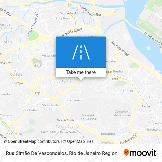 Rua Simão De Vasconcelos map