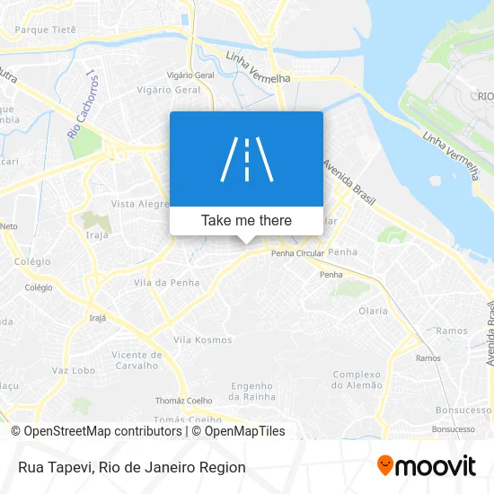Rua Tapevi map