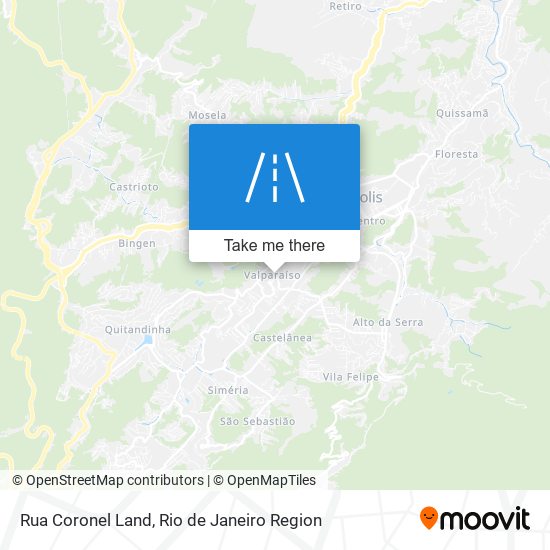 Mapa Rua Coronel Land