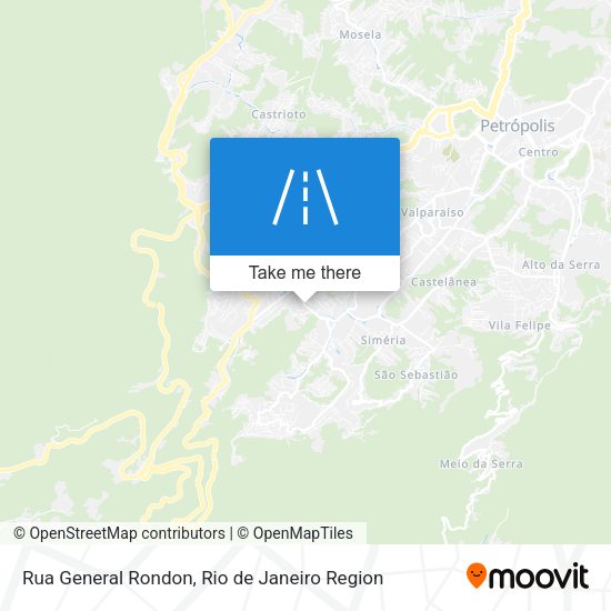 Rua General Rondon map