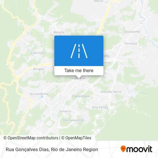 Rua Gonçalves Dias map