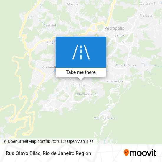 Rua Olavo Bilac map