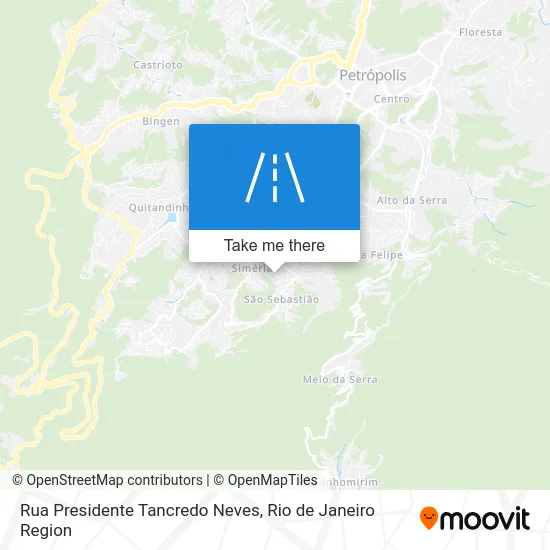 Rua Presidente Tancredo Neves map