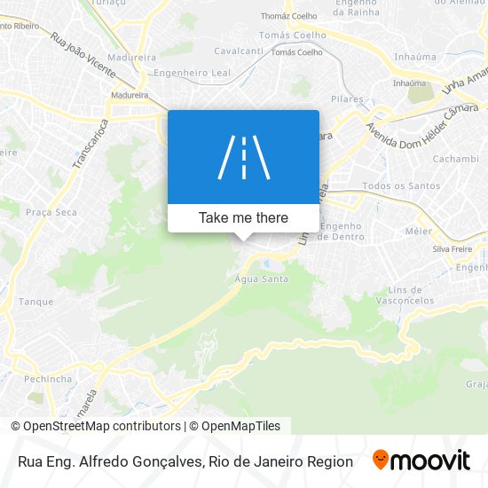 Mapa Rua Eng. Alfredo Gonçalves