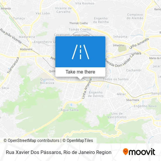 Rua Xavier Dos Pássaros map