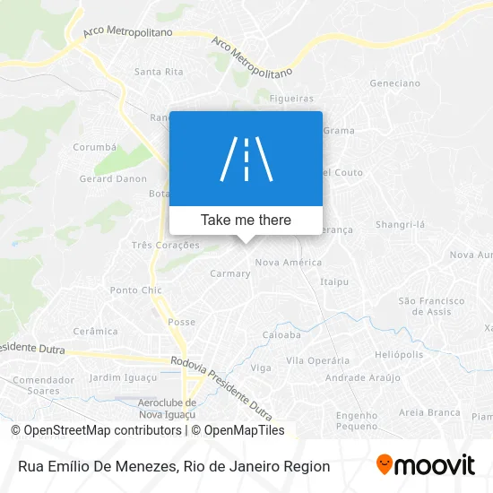 Rua Emílio De Menezes map