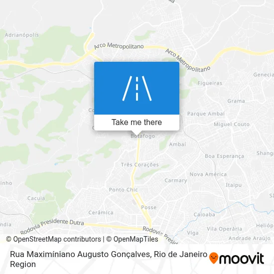 Rua Maximíniano Augusto Gonçalves map
