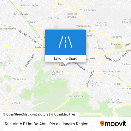 Rua Vinte E Um De Abril map