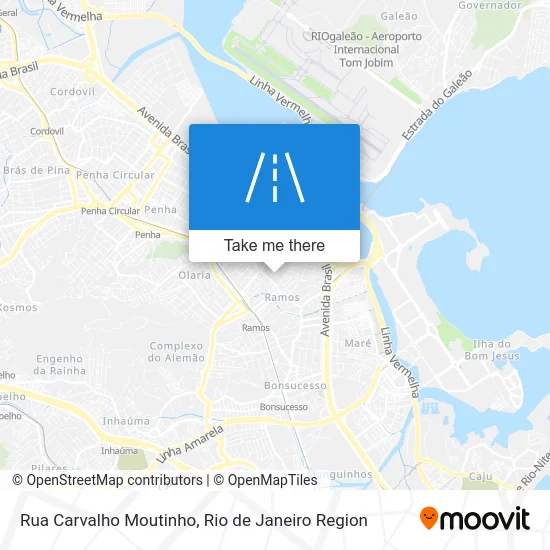 Rua Carvalho Moutinho map