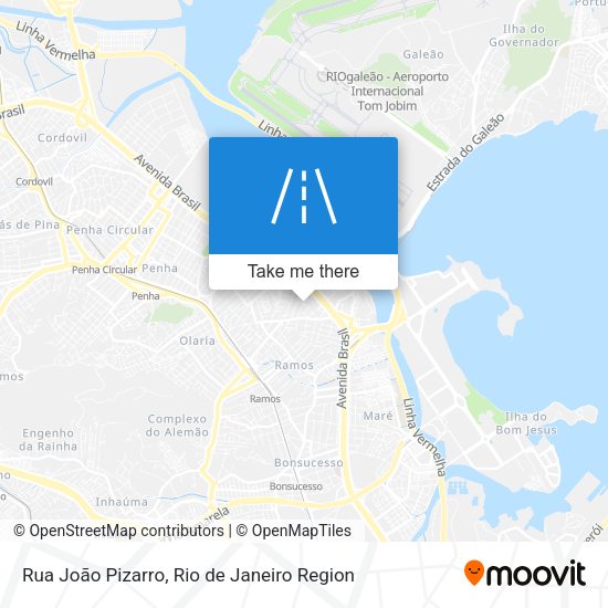 Rua João Pizarro map