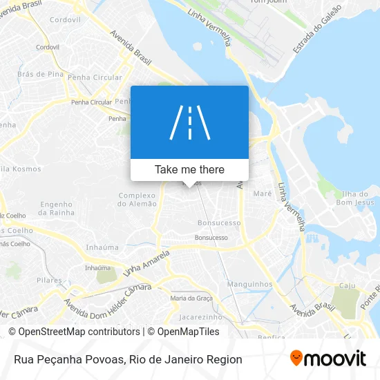Rua Peçanha Povoas map