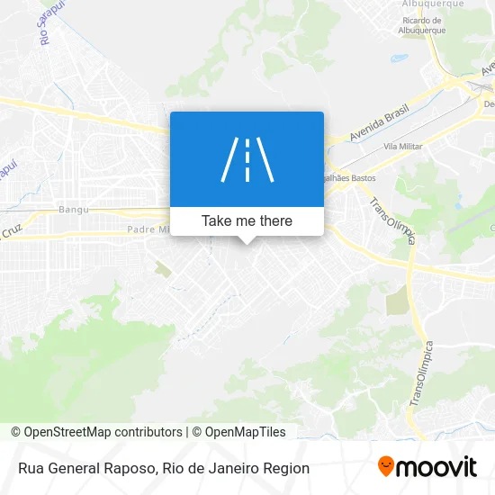 Rua General Raposo map