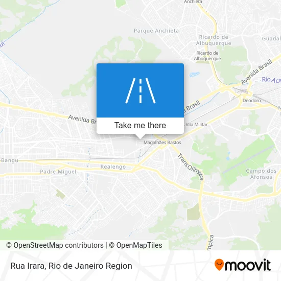 Rua Irara map