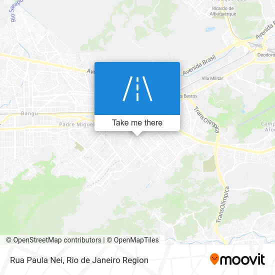 Rua Paula Nei map