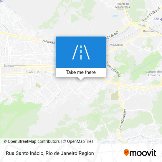 Rua Santo Inácio map