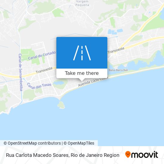 Mapa Rua Carlota Macedo Soares