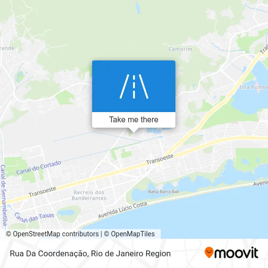 Rua Da Coordenação map