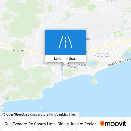 Rua Evandro De Castro Lima map