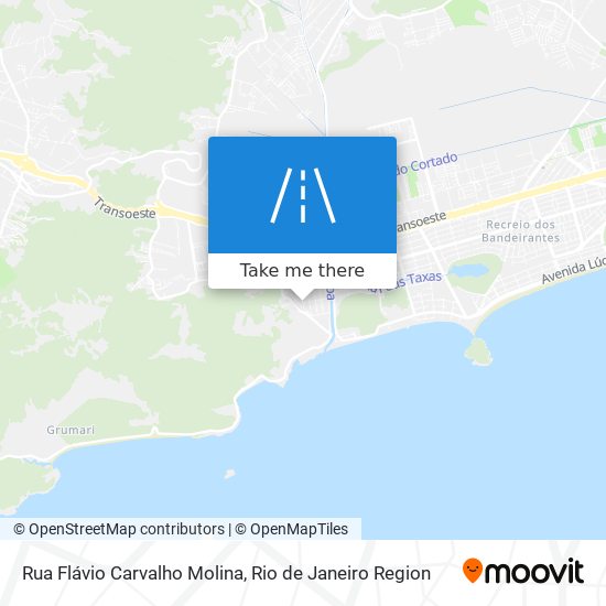Mapa Rua Flávio Carvalho Molina