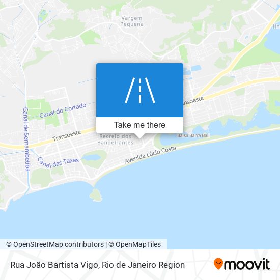 Mapa Rua João Bartista Vigo