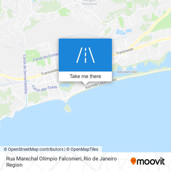 Mapa Rua Marechal Olímpio Falconieri