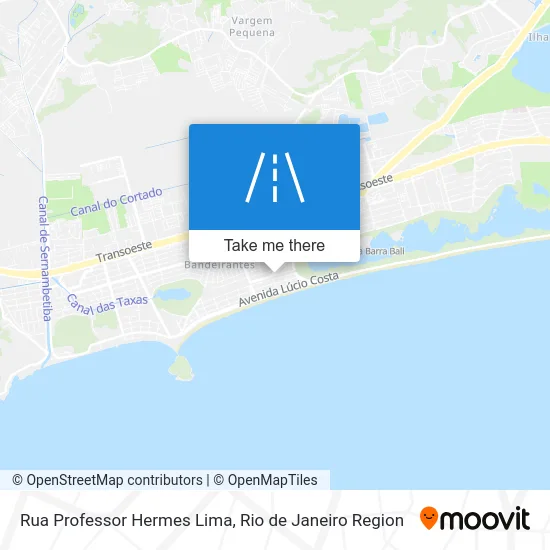 Rua Professor Hermes Lima map