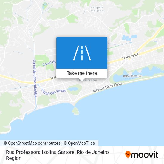 Rua Professora Isolina Sartore map
