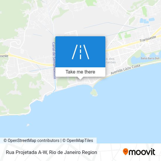 Rua Projetada A-W map