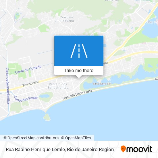 Mapa Rua Rabino Henrique Lemle