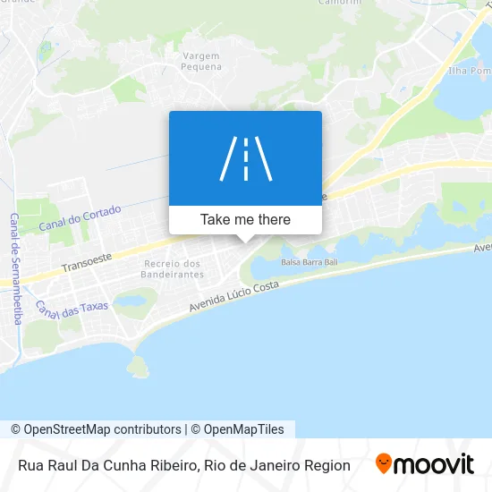 Rua Raul Da Cunha Ribeiro map