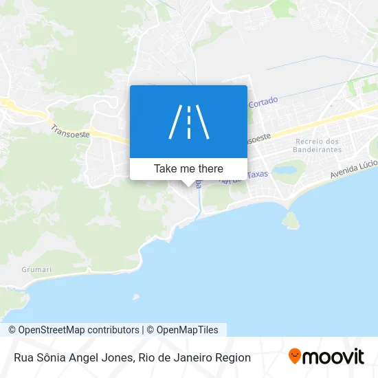 Rua Sônia Angel Jones map