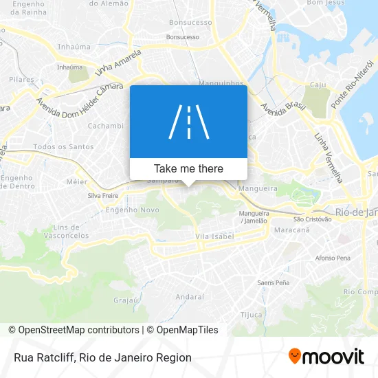 Rua Ratcliff map