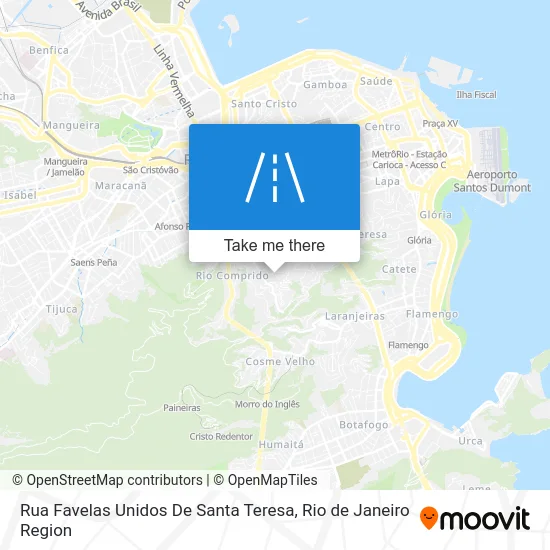 Rua Favelas Unidos De Santa Teresa map