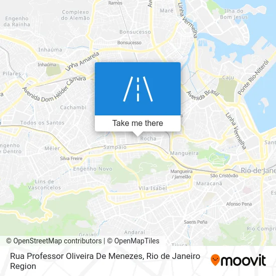 Rua Professor Oliveira De Menezes map