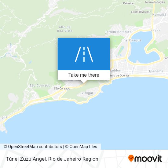 Túnel Zuzu Angel map