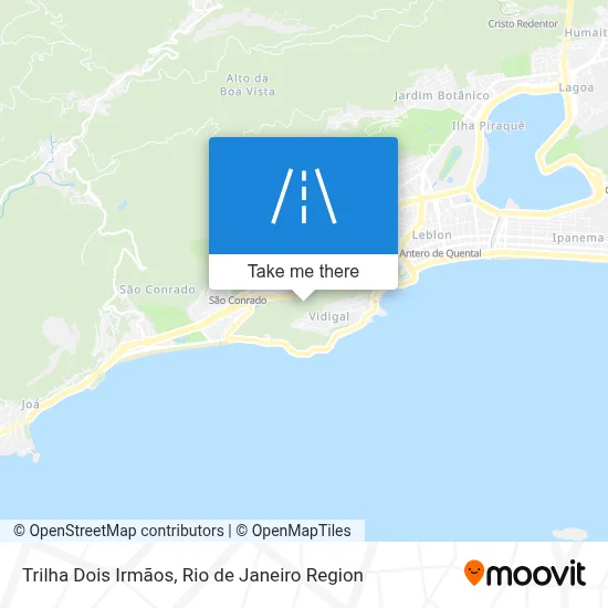 Trilha Dois Irmãos map